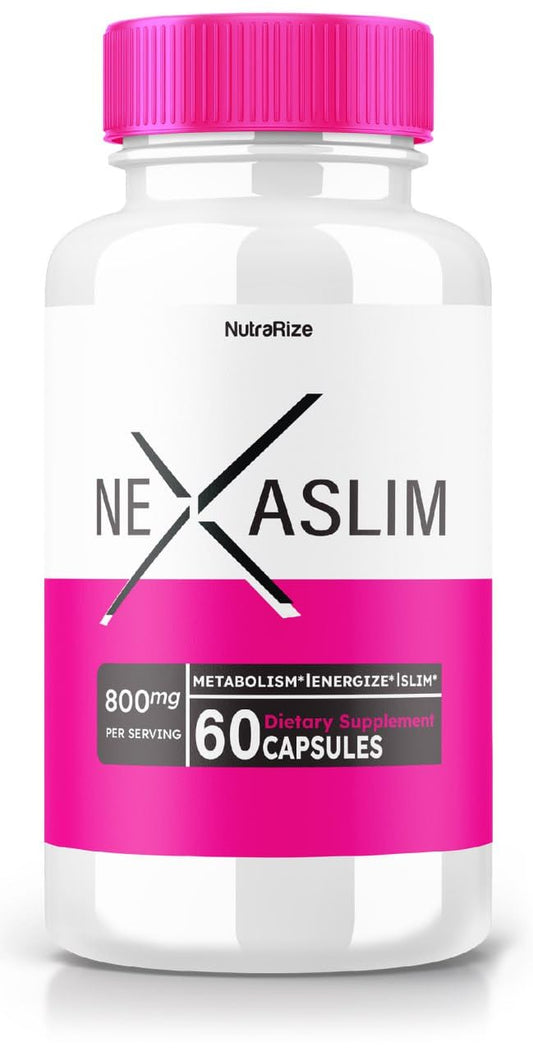 Nexaslim Capsules - Nexaslim Metabolism Booster Formula, Dietary Supplement for Advanced Weight Loss, Maximum Strength All-Natural Pills for Targeting Belly Fat, Nexa Slim Reviews (60 Capsules)