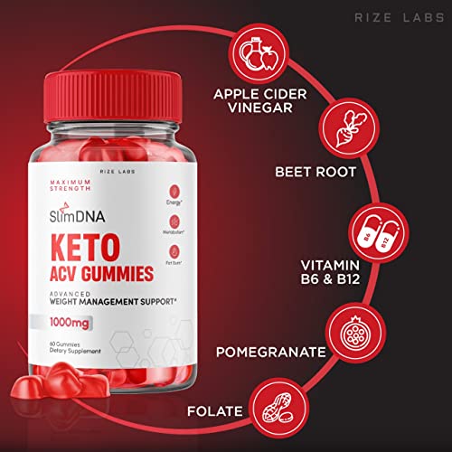 rize labs - Slim Zone Keto ACV Gummies for Advanced Weight Loss with Apple Cider Vinegar, Supplement Helps in Reducing Belly Fat, for Extra Strength (300 Gummies)