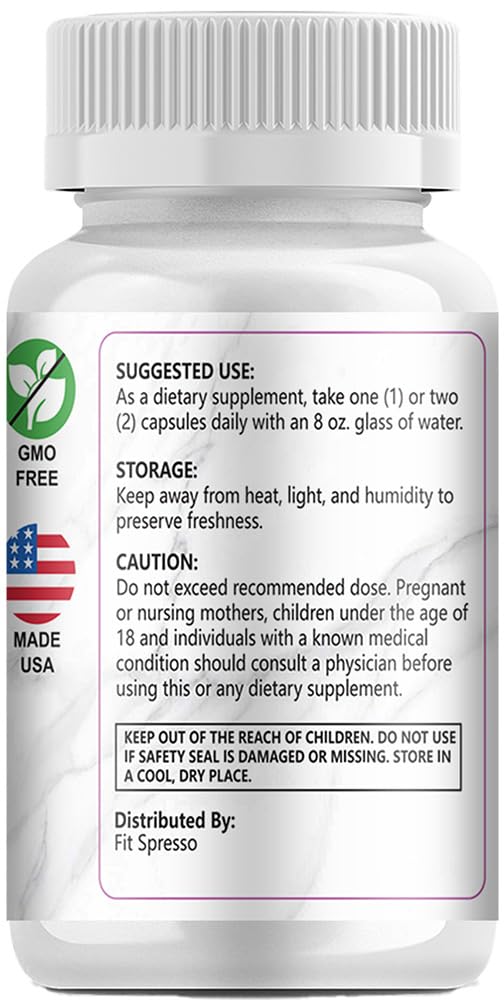 Fit'Spressa Pills Coffee Wellness Management Capsules - Updated Formula - 60 Capsules for 30 Servings