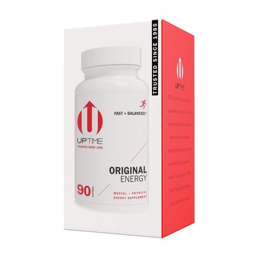 UPTIME Caffeine Pills, 90 Energy Tablets, 200mg per Serving, Made with Natural Caffeine, Vitamin C, CoQ10, Calcium, Ginkgo Biloba, Ginseng & L-Carnitine, Zero Calories, 66mg Caffeine Per Tablet