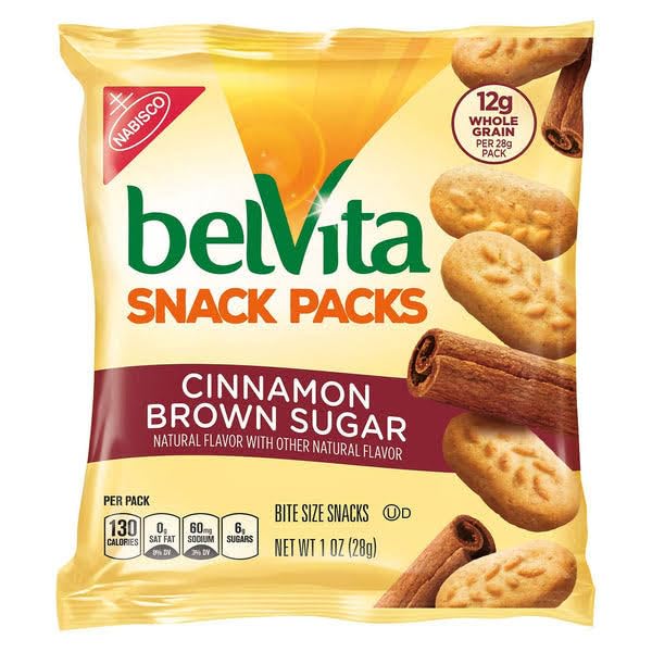 Belvita Breakfast Biscuits BiteSize Snack Packs Variety Pack 1 oz Bags 12 Count