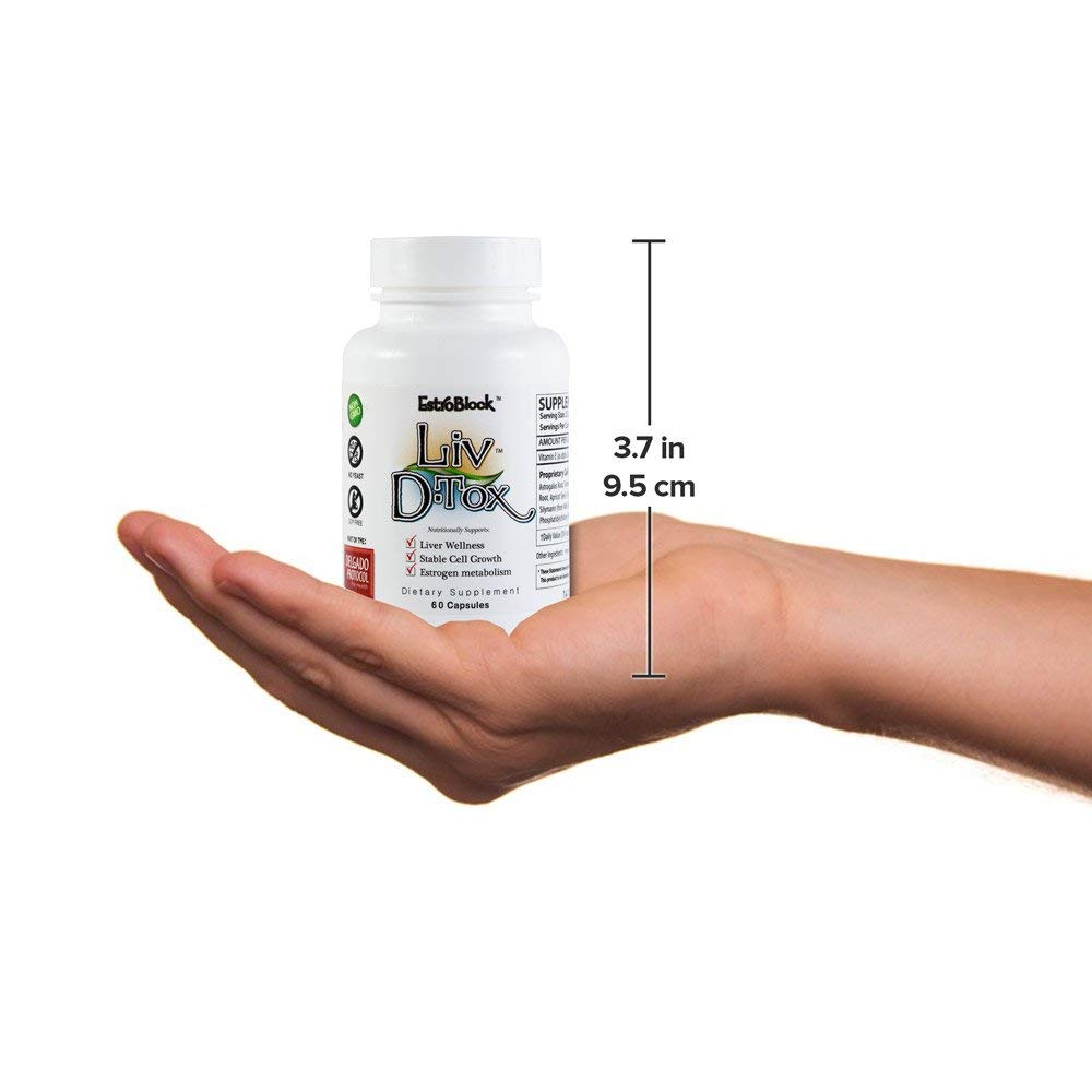 Liv D-Tox - 60 Capsules - Liver Detox and Cleanse Support Health Supplement, with Turmeric Root Extract, Milk Thristle, and Asparagus