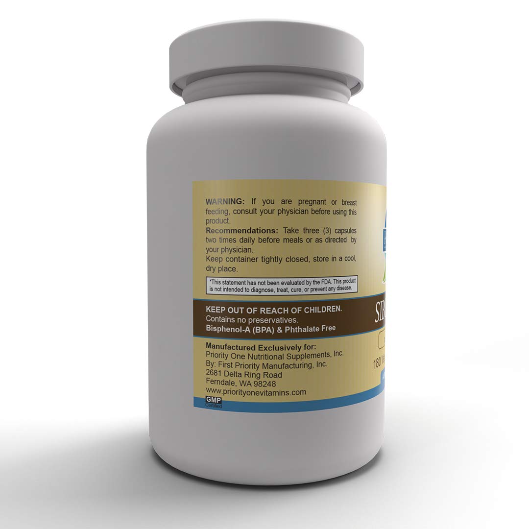 Priority One Vitamins SIBO-MMC (180 Vegetarian Capsules) Support for Healthy Small intestinal Bacterial Balance.* Exclusive Formulation by Dr. Mona Morstein Clinical Strength