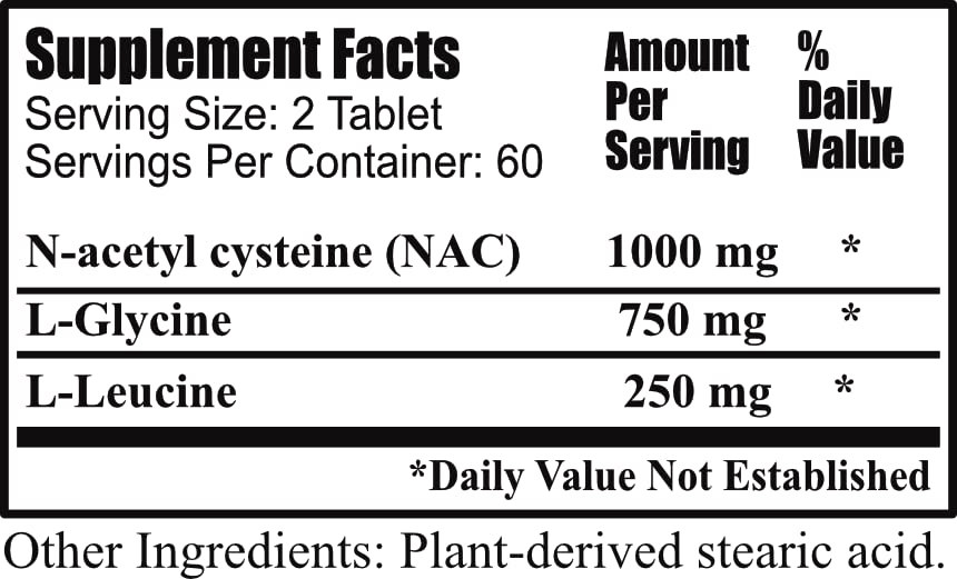 Daily Manufacturing Glutathio-Lean™ (N-Acetyl Cysteine (NAC), L-Glycine & L-Leucine)