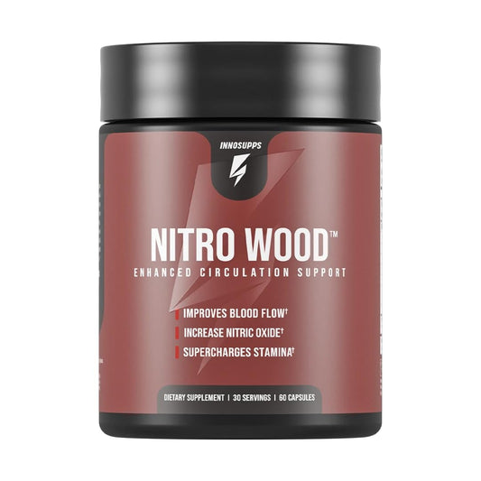 InnoSupps Nitro Wood - Supports Healthy Blood Flow | Nitric Oxide Supplement | Natural Immune Support | (60 Vegetarian Capsules)