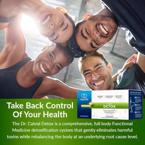 Equilife - Dr. Cabral Detox, 7-Day Detox Cleanse, Full Body Detox for Body Cleanse, May Help Boost Energy and Mood, Support Mental Clarity, Promote Overall Health and Wellness (Vanilla,14 Servings)