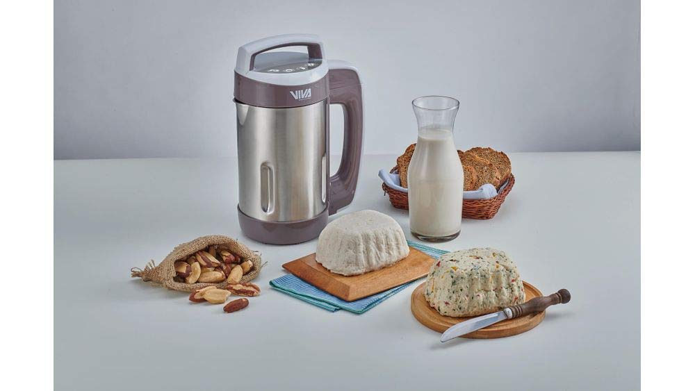 Vegan Revolution Vegan Milk Machine  Make Vegan Milk From Nuts Grains or Seeds Like Almonds Soy Coconuts Rice Oats and More  Includes Recipe Guide  Stainless Steel Blades  Nut Milk Makers