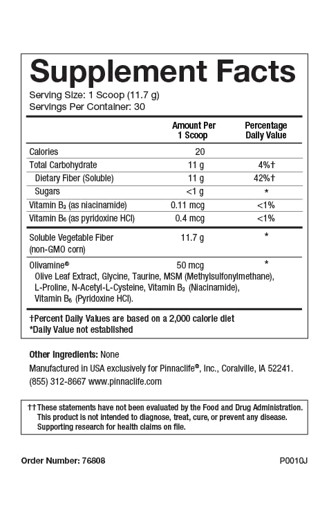 DigestiveHealth Prebiotic Fiber Boost Supplement 11.7g | Gut & Digestive System Health | Ease Gas, Constipation and Bloating | Olivamine, Keto, Non-GMO