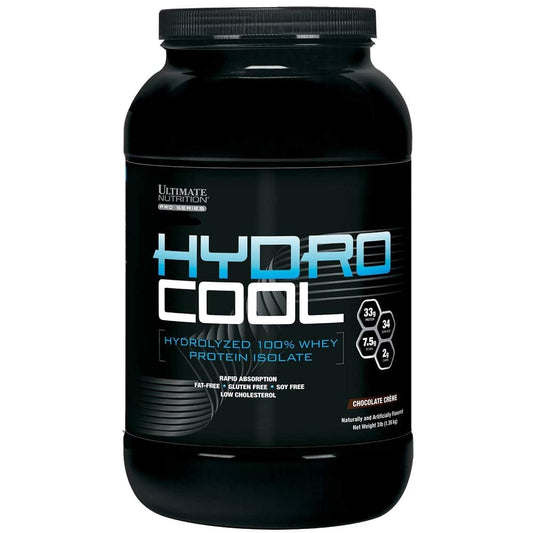 Ultimate Nutrition HydroCool Hydrolyzed Whey Protein Isolate Powder with No Bloating - Fat and Gluten Free, Rapid Absorption, 33 Grams of Protein, Cookies & Cream, 3 Pounds