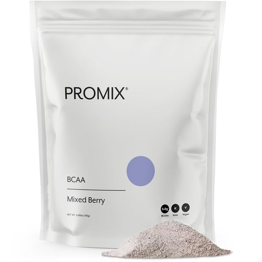Promix BCAA Post-Workout Energy Powder, Mixed Berry - Plant-Based Branched Chain Amino Acids Supports Lean Muscle Growth, Recovery, Endurance & Reduces Soreness - Zero Fat, Sugar & Carbs