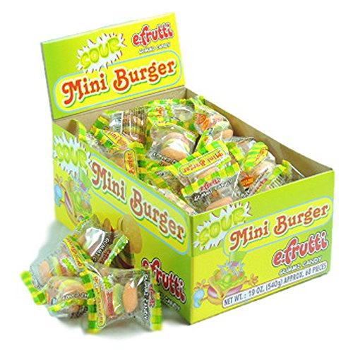 EFrutti Sour Mini Burger Gummi Count 60 031 oz  Sugar Candy  Grab Varieties  Flavors