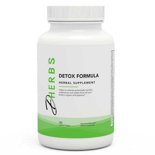 Dherbs Detox Formula Supplement, Herbal Body Cleanse with Dandelion Root (100 Capsules)
