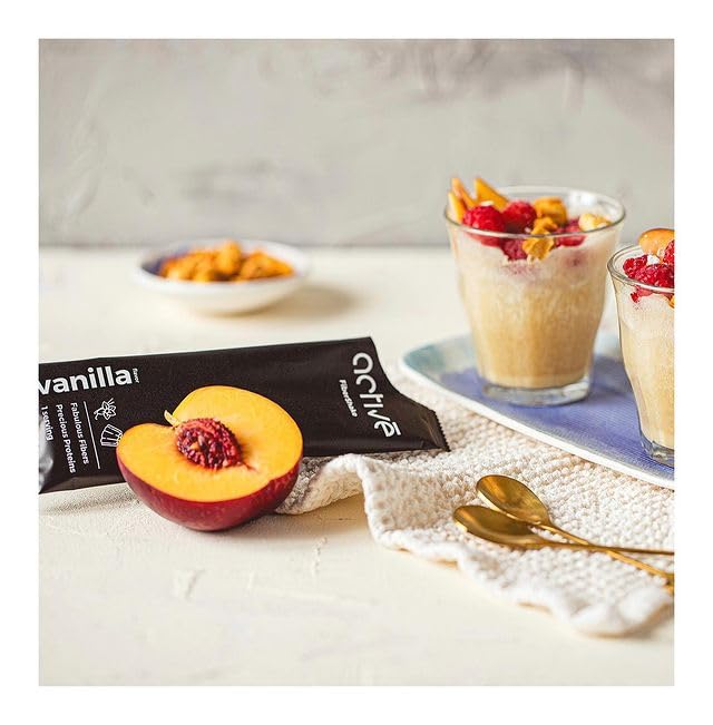 activé FiberShake Vanilla Flavor | 10g Fiber |18g Protein | No Artificial Sweeteners | Non-GMO | 7 Servings per one Box (41g) Each Serving | Fiber Shake