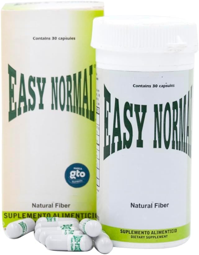 Easy Figure Easy Normal Suggested for Men and Women, Completely Natural Ingredients, Healthy Intestines, Feel Energetic and Healthy, Capsules of Chia, Oats, Flaxseed, Almond Endosperm and White Bran