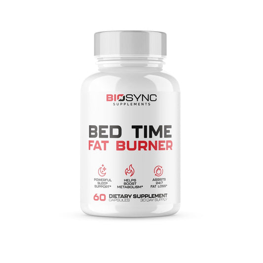 BioSync Night Time Fat Burner | Weight Loss Pills for Women + Sleep Aid | Appetite Suppressant, Shred Calories | Powerful Sleep & Mood Support | Extra Strength Weight Loss Diet Pills - 60 Capsules