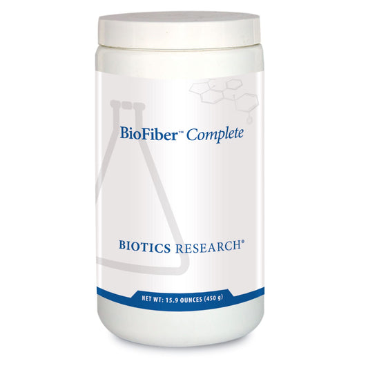 Biotics Research BioFiber Complete - 10 Whole Food Fibers (Organic & Non-GMO), 5g of Fiber Per Serving, Easy-to-Mix Powder, Prebiotic Gut Support 15.9 Oz