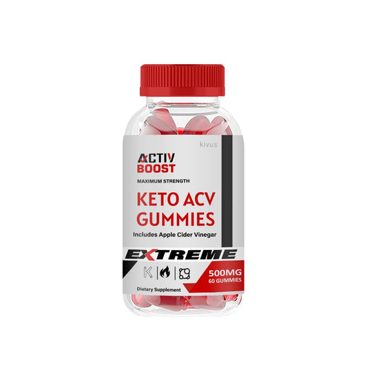 kivus Activ Boost Gummies - Activ Boost Keto ACV Gummies (Single, 60 Gummies)