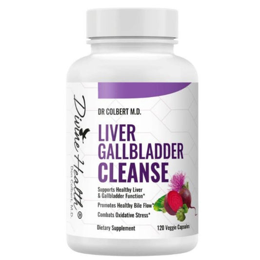 Divine Health Liver & Gallbladder Cleanse | N-Acetyl-L-Cysteine | Alpha Lipoic Acid | Milk Thistle | Organic Beet Root | Selenium | 120 Capsules