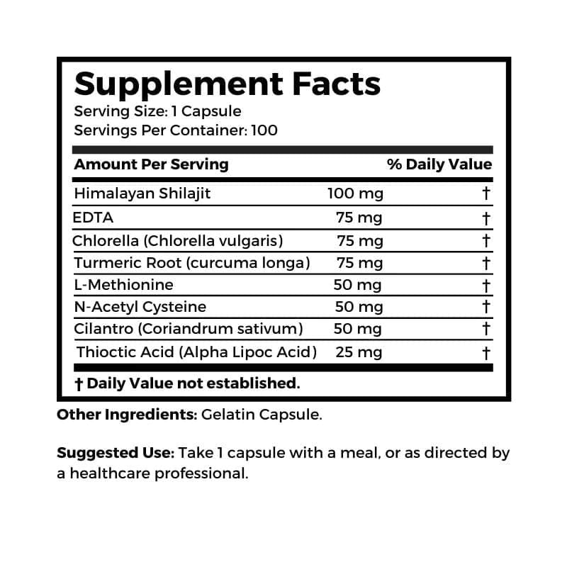 Dr Clark Store Heavy Metal Gone, 500 mg 100 Capsules