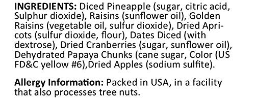 Anna and Sarah Mini Fruit Trail Mix Dried Fruits Assortment Healthy Snack in Resealable Bag 2lbs 1 Pack