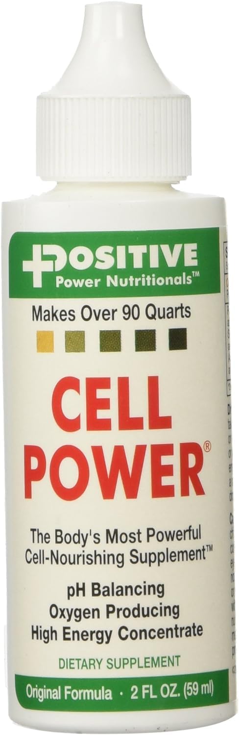 Cell Power Liquid High-Energy Concentrate , 2 oz. Bottle (Pack of 2) -Original 1949 Formula: pH Balancing, Oxygen Producing -each fl oz. Makes over 75 quarts (2)