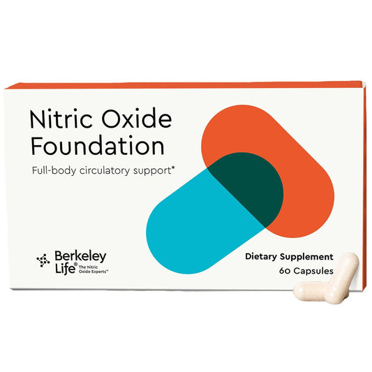 Berkeley Life Professional - Nitric Oxide Booster & Support Supplement with Organic Beetroot Powder - Helps Maintain Healthy Blood Pressure - Support Circulation & Cardiovascular Health - 60 Capsules