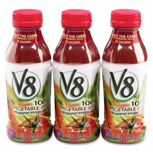 V8 Vegetable Juice 12 oz plastic bottle 12 pack
