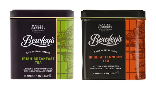 Bewleys Irish Breakfast and Afternoon Tea Bundle  One Breakfast Tea Tin 30 Count Tea Bags and One Afternoon Tea Tin 30 Count Tea Bags  By Cosmos Candy
