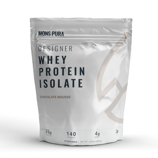 Mons Pura Chocolate Mousse Whey Protein: 25g Protein, Complete Amino Profile, High Muscle Absorption, Sugar-Free, Easy Digestion, 25 Servings