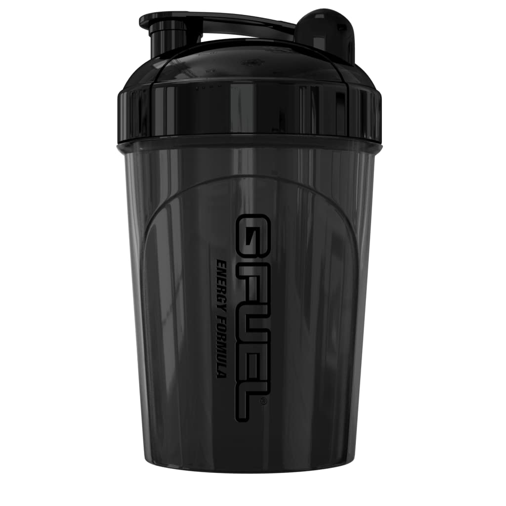 G Fuel Glow-In-The-Dark Shaker Bottle, Drink Mixer for Pre Workout, Protein Shake, Smoothie Mix, Meal Replacement Shakes, Energy Powder and More, Blender Cup, Portable Safe, BPA Free Plastic - 16 oz