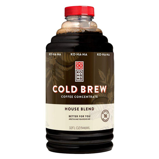 Kohana Coffee Cold Brew Coffee Concentrate House Blend 32 ounce Makes 16 drinks