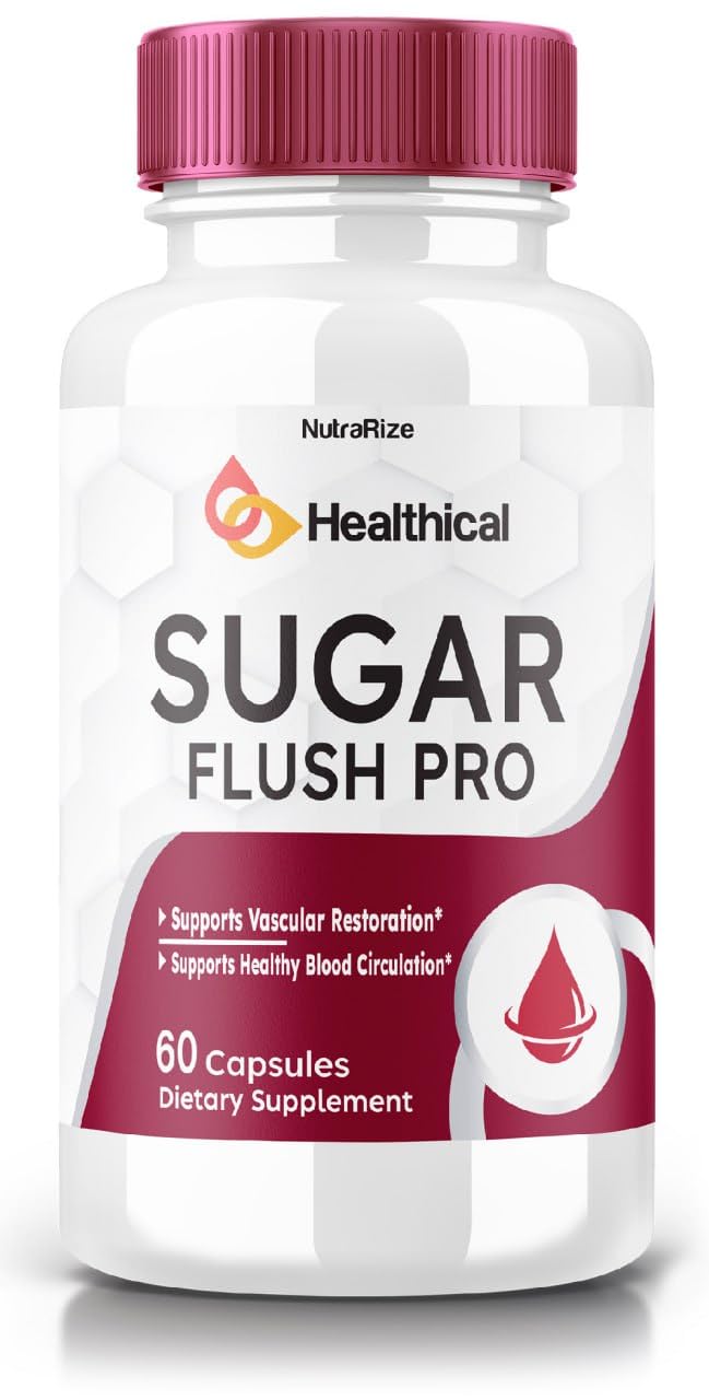 Sugar Flush Pro - Sugar Flush Pro to Maintain Stable Healthy Levels, All-Natural Blood Dietary Supplement, Sugar Flush Pro Advanced Formula for Optimal Health, Sugar Flush Pro Reviews (60 Capsules)