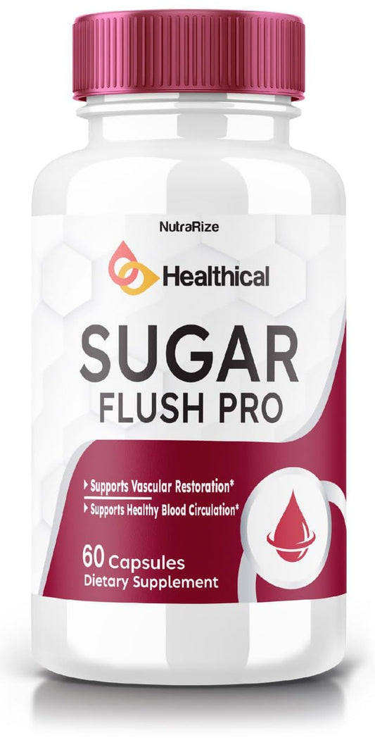 Sugar Flush Pro - Sugar Flush Pro to Maintain Stable Healthy Levels, All-Natural Blood Dietary Supplement, Sugar Flush Pro Advanced Formula for Optimal Health, Sugar Flush Pro Reviews (60 Capsules)