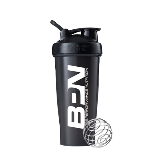 BARE PERFORMANCE NUTRITION Blender Bottle Shaker Bottle, 28 oz Shaker Bottle with Wire Whisk, Black