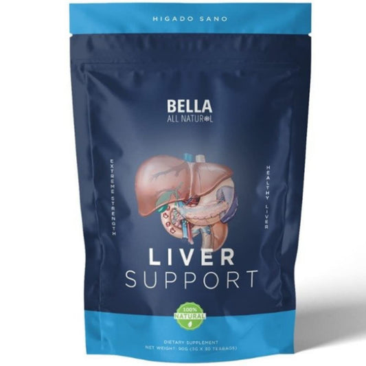 Bella All Natural Liver Detox Drink - Liver Cleanse Detox & Repair Tea with Blessed Thistle Herb, Artichoke Extract, Dandelion Root, 30 bags