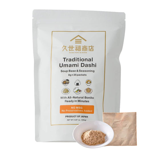 Kuze Fuku Traditional Umami Dashi Soup Base  Seasoning Authentic Product of Japan No MSG 35 packets