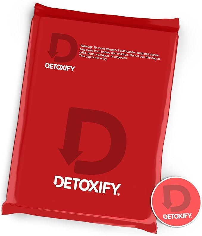 Detoxify - Ever Clean Cleansing Program - Honey Tea - 5 x 4 oz Bottles - 5-Day Solution - Green Tea, Vitamins & Minerals - Plus Sticker and Bag