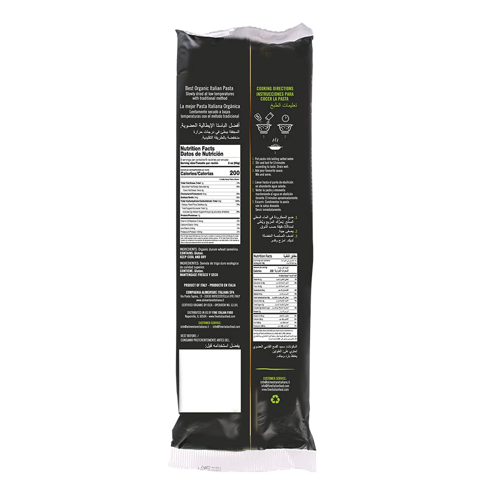 Bucatini Organic Italian Pasta Pack of 6 1 lb