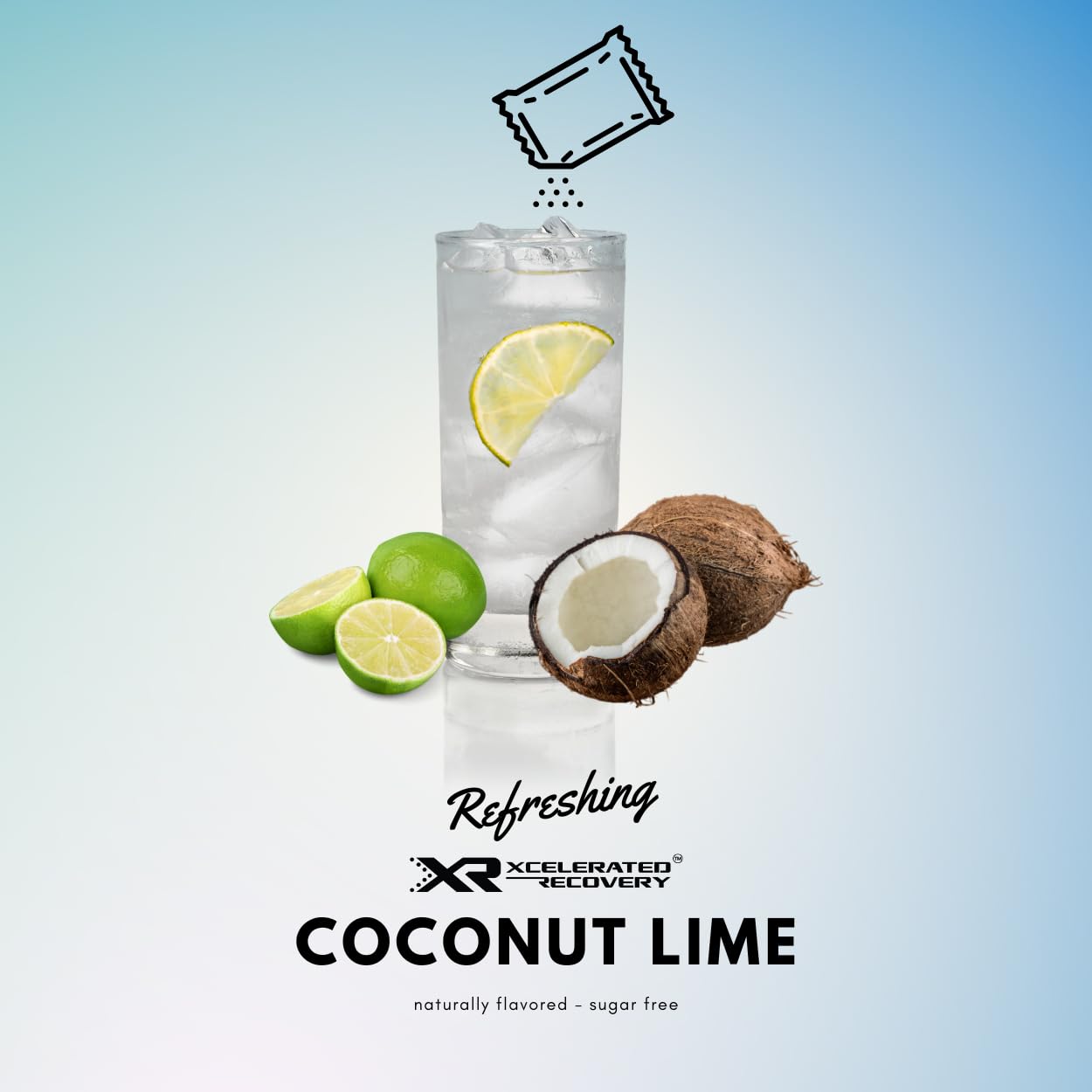 XR® Carbohydrate Loading Drink Mix | 7-Pack | Pre Surgery Drink | Pre Op Carb Loading | NSF Certified for Sport® in Coconut Lime Flavor