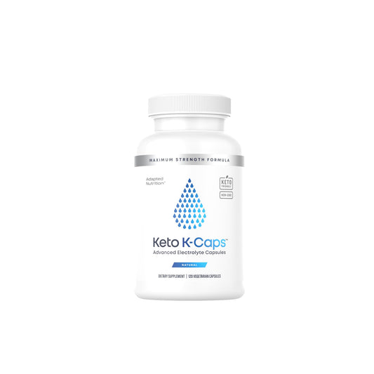 Keto K-Caps Electrolyte Capsules | Keto Approved Electrolyte Supplement | Hydrate Fast & Beat Leg Cramps | 700mg Potassium, Sodium, Magnesium | No Maltodextrin | 120 Caps