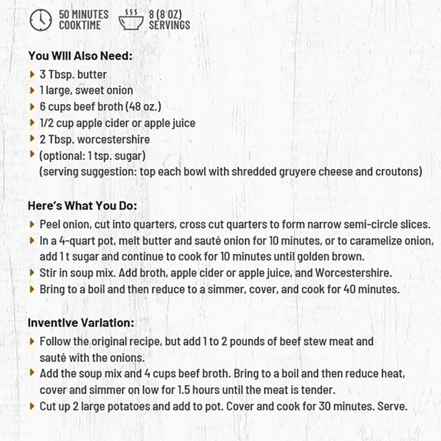 Frontier Soups Homemade In Minutes chicago bistro French Onion 475 oz 2 pk