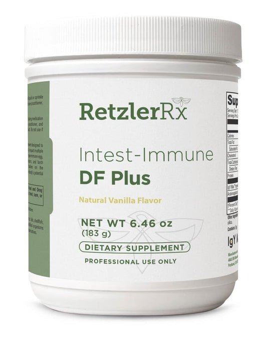 HormoneSynergy Intest-Immune DF Plus - Dairy-Free IgG Immunoglobulin Supplement with Arabinogalactan - Vanilla Flavor - Supports Intestinal Health, Balanced Cytokines & Histamine Ratio - 30 Servings