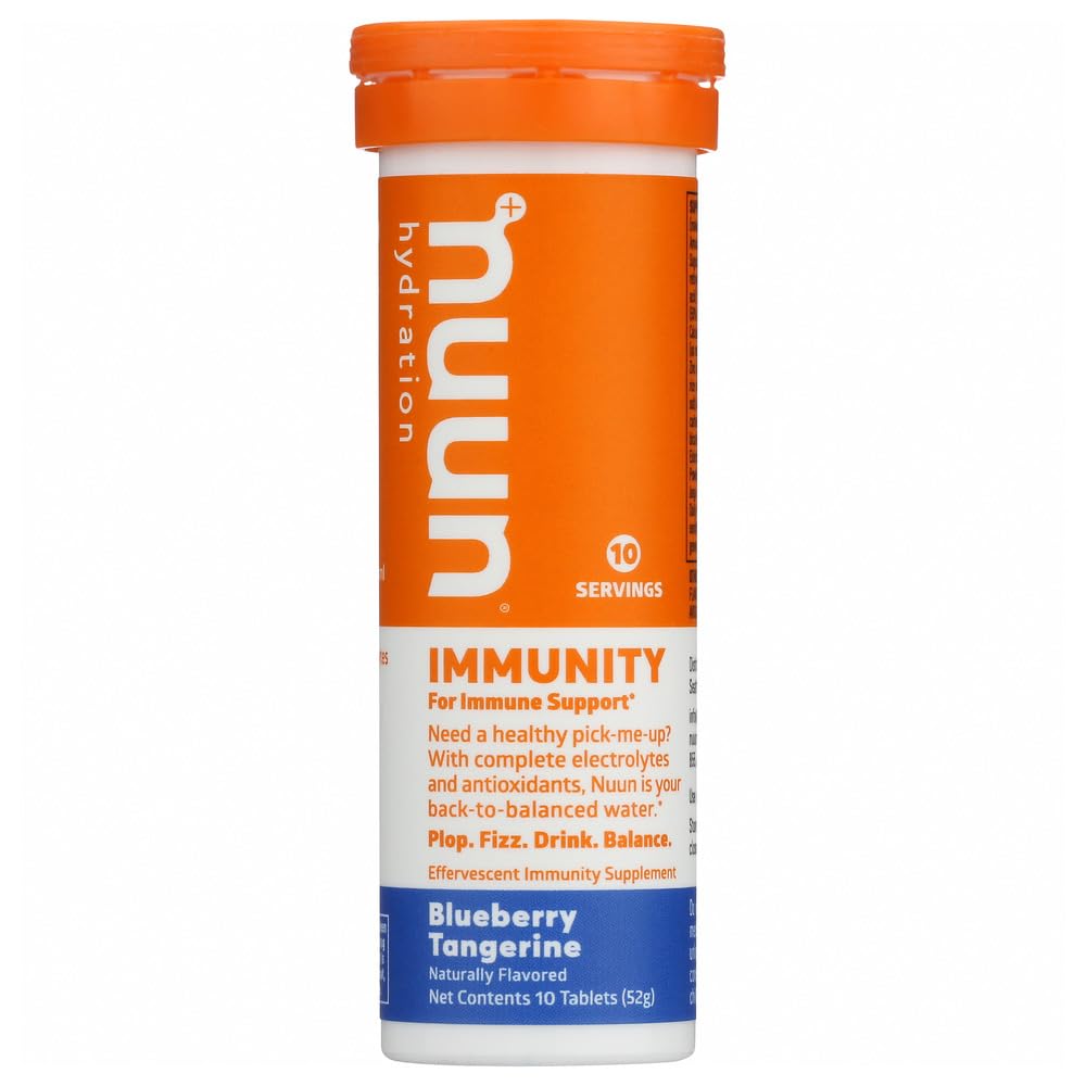 Nuun Immunity: Blueberry Tangerine Enhanced Hydration Tablets (2-Pack of 10 Tabs each)