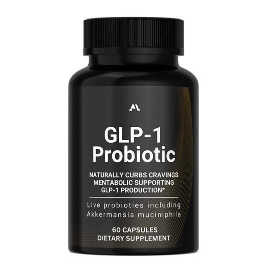 GLP-1 Probiotic ~ 500M AFU Multi-Strain Probiotic + Prebiotic | GLP-1 Probiotic Capsules for Men & Women (60 Capsules)(1 Pack)
