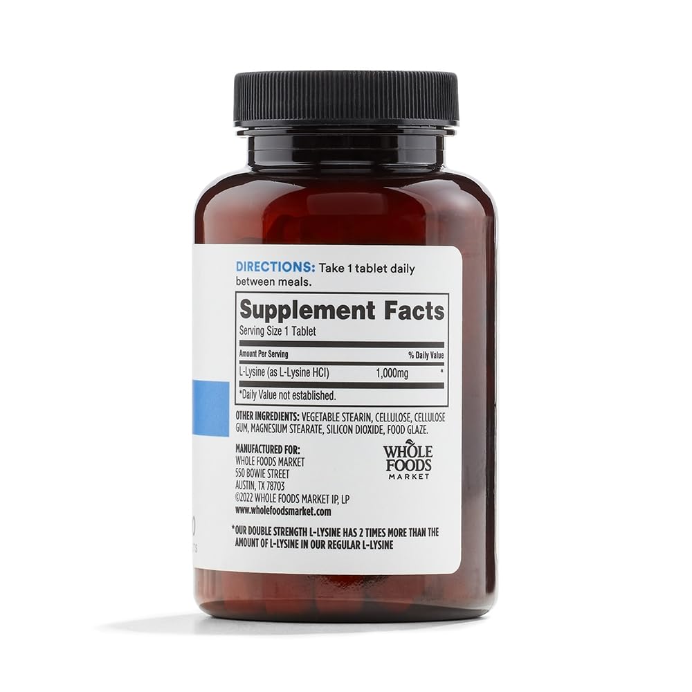 Whole Foods Market, L-Lysine Double Strength, 100 ct