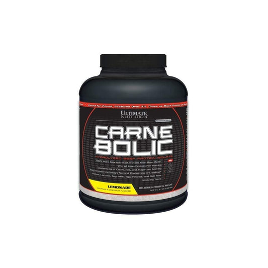 Ultimate Nutrition Carnebolic Hydrolized Beef Protien Isolate Powder-Paleo and Keto Friendly-Zero Carbs, Zero Sugar or Soy, Gluten and Lactose Free, Lemonade, 60 Servings