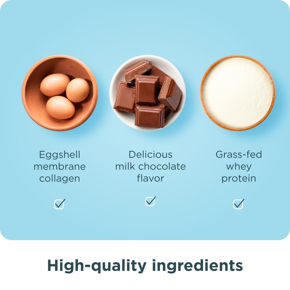 Ancient Nutrition Grass Fed Whey Protein, Milk Chocolate, 23g Protein, 20 Servings, Hydrolyzed Collagen Peptides, Organic Regenerative A2/A2 Milk Protein