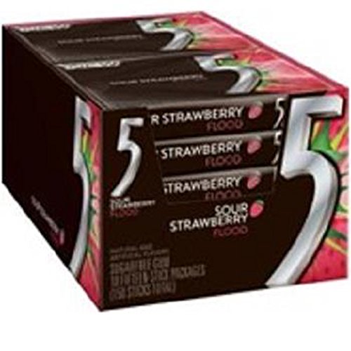 Wrigleys 5 Gum Strawberry Flood Count 10 15S  Gum  Grab Varieties  Flavors