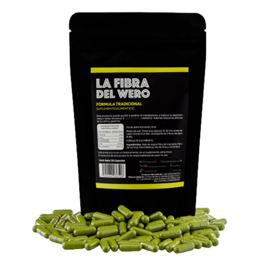 FIBRA DEL WERO | Cactus Fiber with Pink Grapefruit | 100% Natural Supplement | Package “Month and a Half”