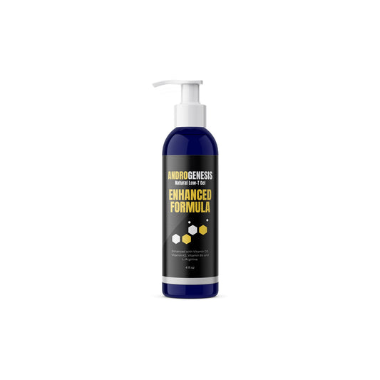 ANDROGENESIS Enhanced Formula - Low T Support Gel - T Booster for Men - Muscle Recovery, Energy Booster, Healthy Aging - Now with Vitamins D3, K2, B6 and L-Arginine